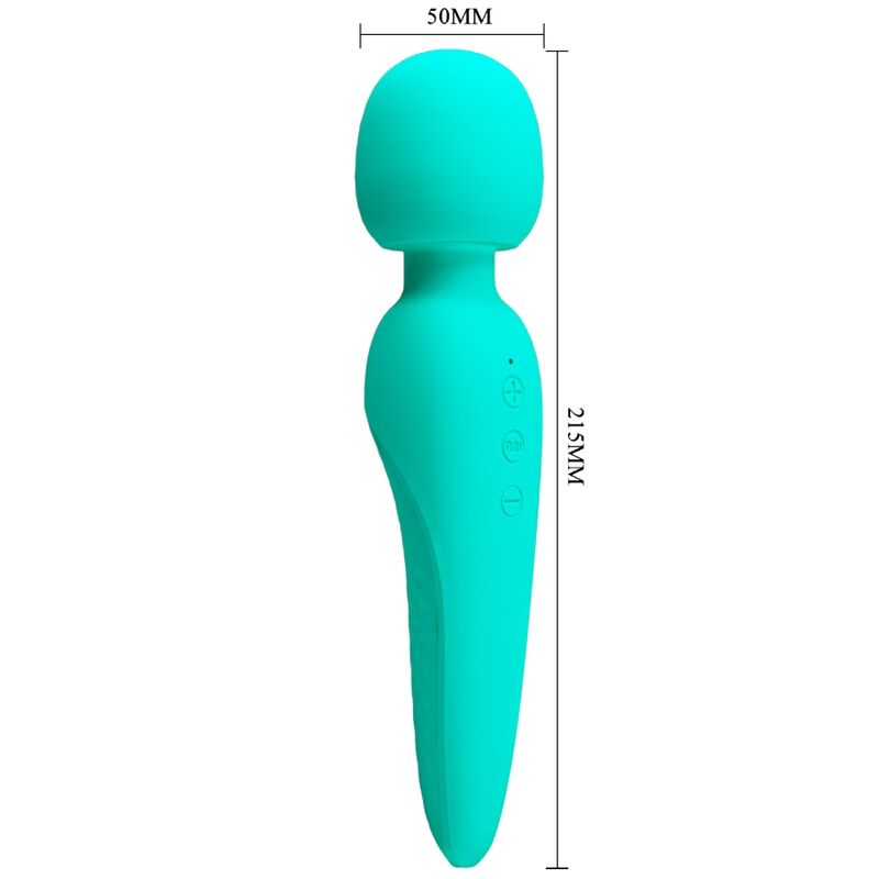 PRETTY LOVE - MEREDITH MASSAGE 12 VIBRATION MODES AQUA GREEN