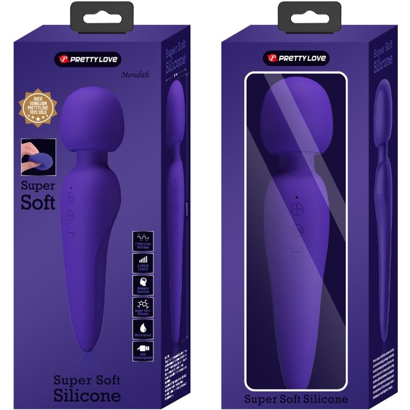 PRETTY LOVE - MEREDITH MASSAGE 12 VIBRATION MODES PURPLE