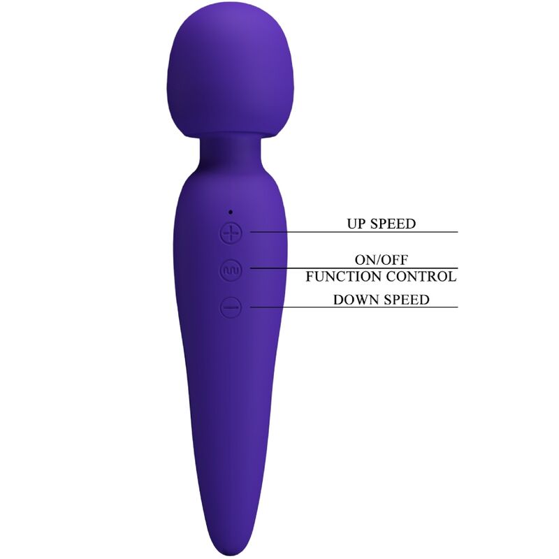 PRETTY LOVE - MEREDITH MASSAGE 12 VIBRATION MODES PURPLE