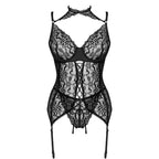 LIVCO CORSETTI FASHION - GIELANDRA FOR THE SENSES COLLECTION CORSET + PANTY NEGRO