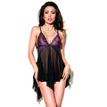 CHILIROSE - CR 4074 BABY DOLL VIOLET &amp; NEGRO S/M