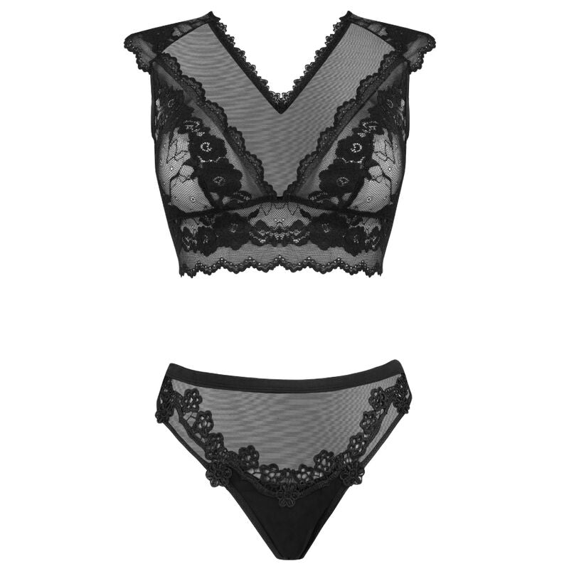 LIVCO CORSETTI FASHION - TIMOSAN LC 90631 BRA + PANTY NEGRO