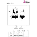 LIVCO CORSETTI FASHION - DREZNA LC 90733 BRA + PANTY NEGRO