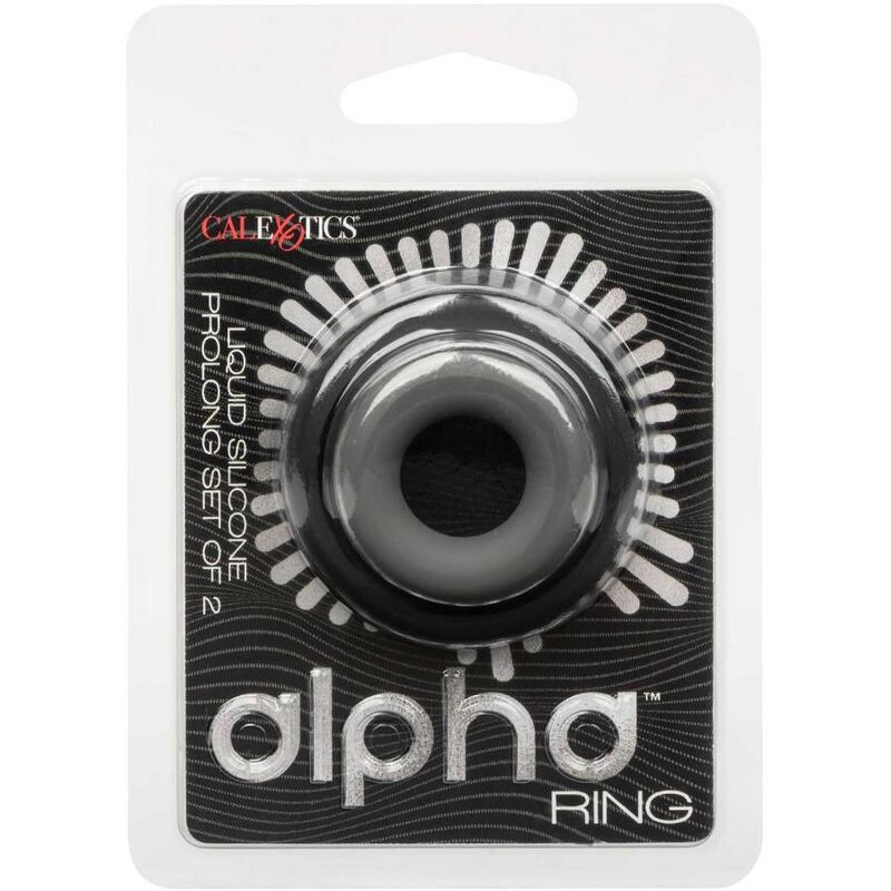 CALEXOTICS - ALPHA PROLONG SET OF 2 RING GRAY