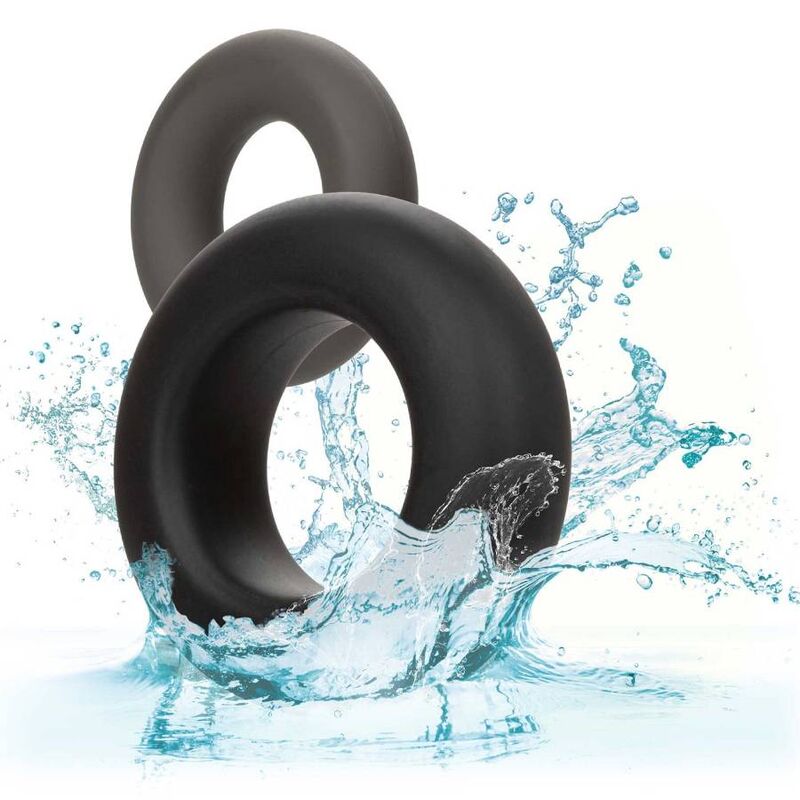 CALEXOTICS - ALPHA PROLONG SET OF 2 RING GRAY