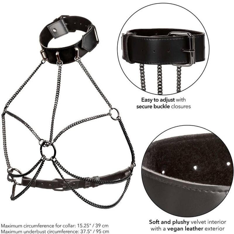 CALEXOTICS - EUPHORIA MULTI CHAIN ​​COLLAR HARNESS