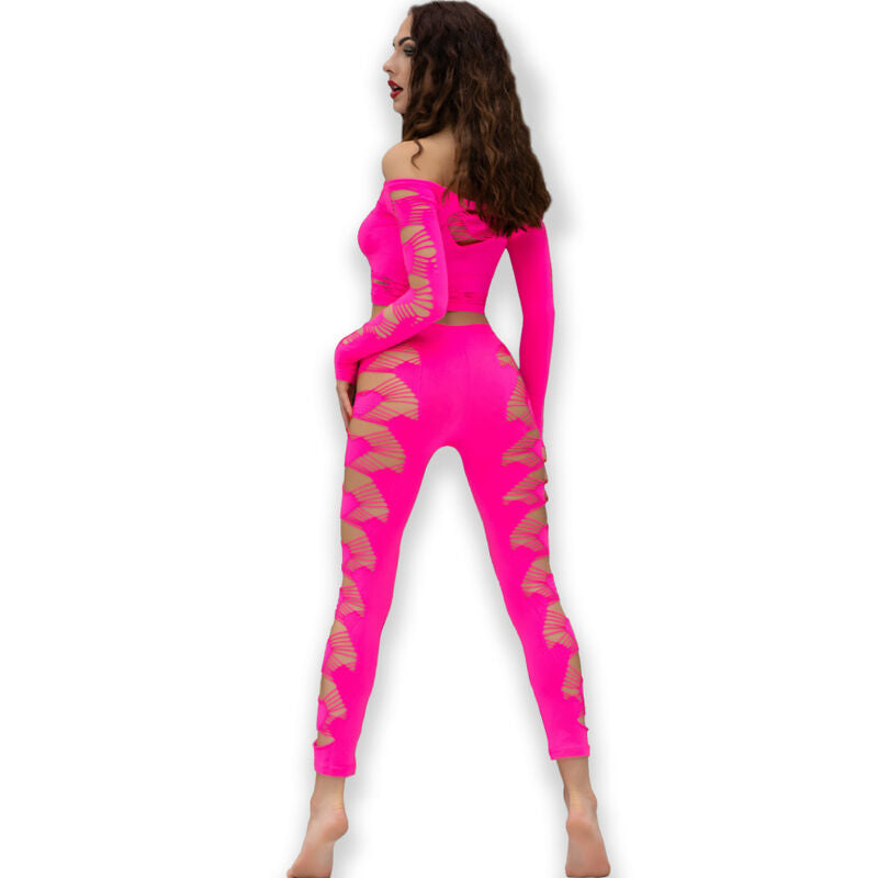 CHILIROSE - CR 4632 TOP &amp; PANT FUCHSIA S/L