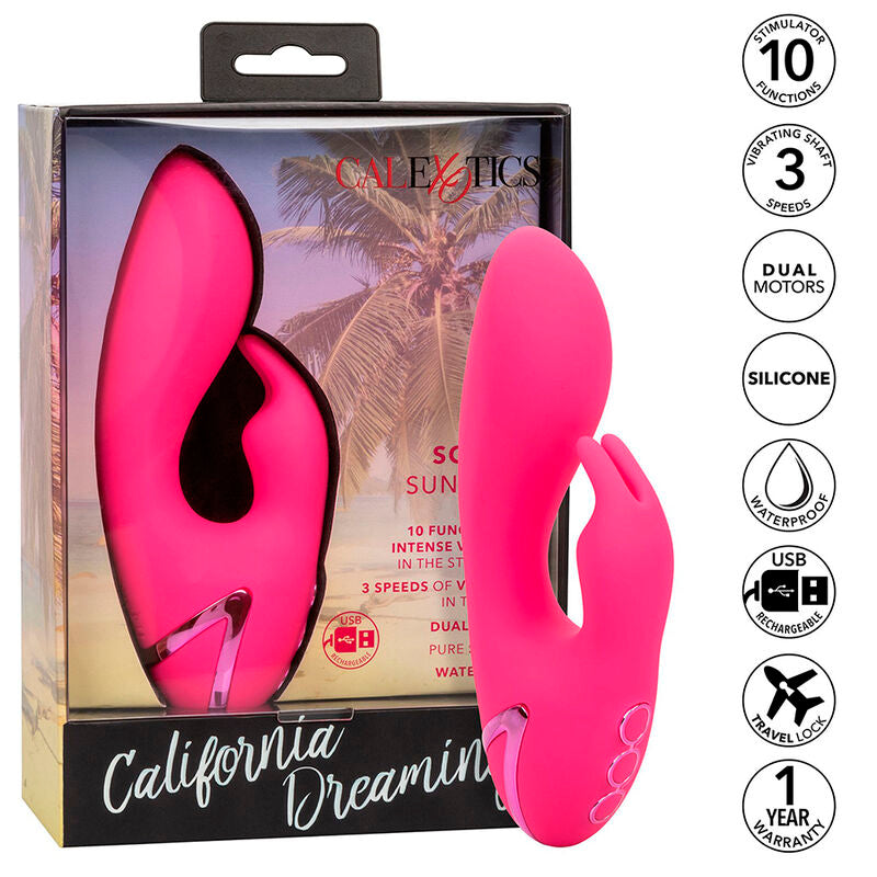 CALEXOTICS - SUN. CAL SUNSHINE VIBRATOR RABBIT FUCHSIA BY CALIFORNIA DREAMING