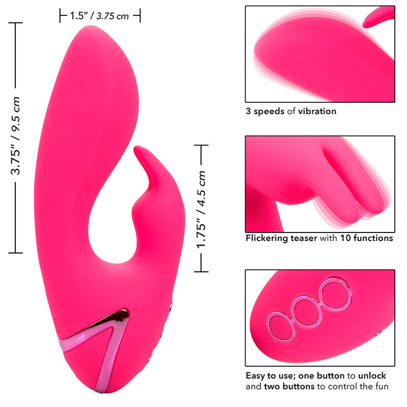 CALEXOTICS - SUN. CAL SUNSHINE VIBRATOR RABBIT FUCHSIA BY CALIFORNIA DREAMING