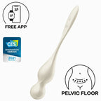 SATISFYER - LOVE BIRDS VIBRATING KEGEL BALLS WHITE