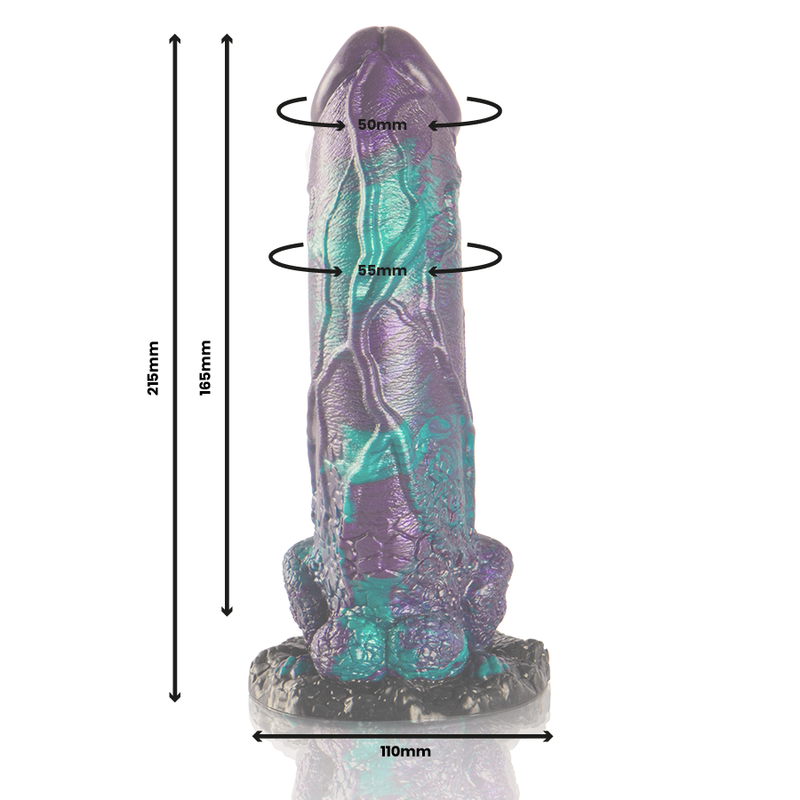EPIC - BASIL DILDO DOUBLE SCALY PLEASURE BIG SIZE