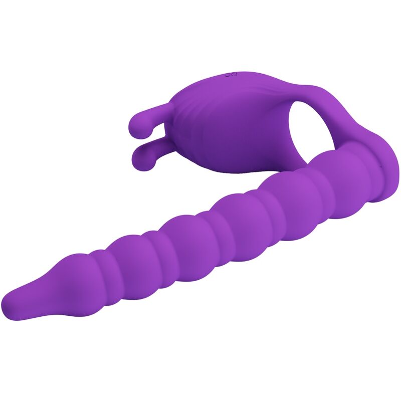 PRETTY LOVE - BLACKNEY PENIS RING WITH PURPLE VIBRATOR PLUG
