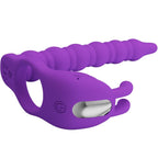 PRETTY LOVE - BLACKNEY PENIS RING WITH PURPLE VIBRATOR PLUG