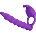 PRETTY LOVE - BLACKNEY PENIS RING WITH PURPLE VIBRATOR PLUG