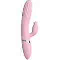 ARMONY - VIBRATOR &amp; THRUSTING WITH PINK HEAT EFFECT TONGUE