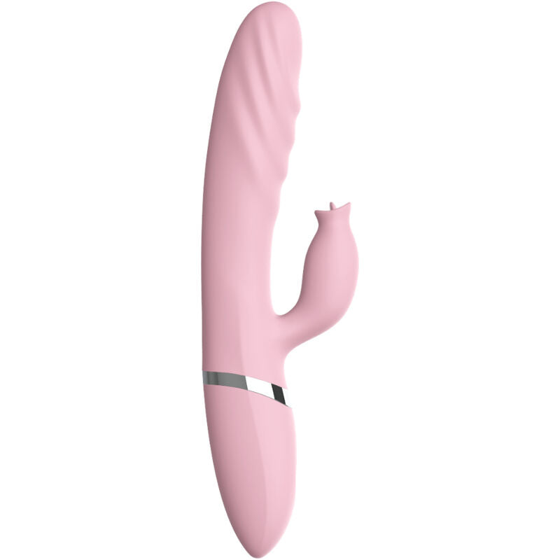 ARMONY - VIBRATOR &amp; THRUSTING WITH PINK HEAT EFFECT TONGUE