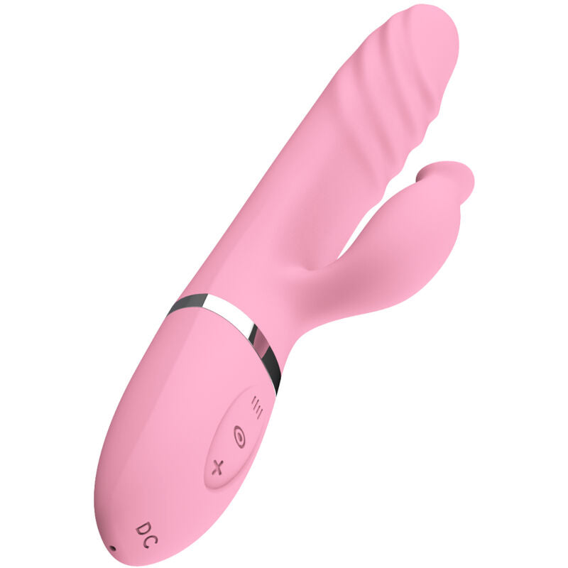 ARMONY - VIBRATOR &amp; THRUSTING WITH PINK HEAT EFFECT TONGUE