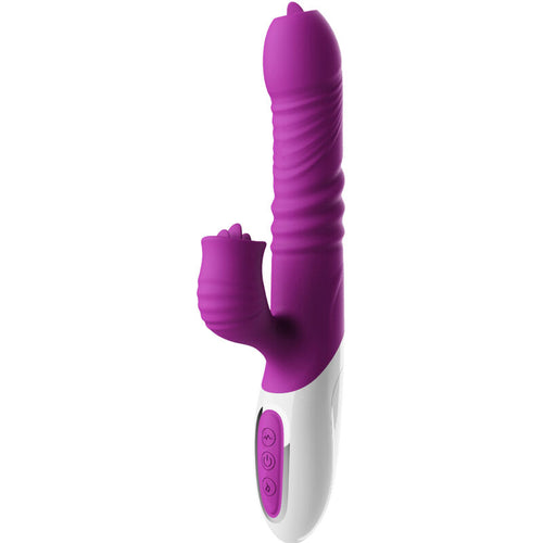 ARMONY - DOUBLE TONGUE VIBRATOR &amp; THRUSTING VIOLET HEAT EFFECT