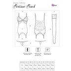 LIVCO CORSETTI FASHION - PERSINNE PEACH SET CORSET + PANTY + MEDIAS