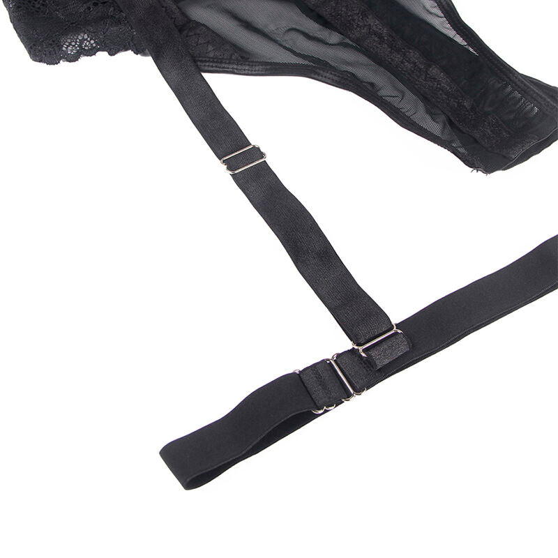 SUBBLIME - TEDDY CON LIGUERO DETAIL TIRAS PECHO NEGRO S/M
