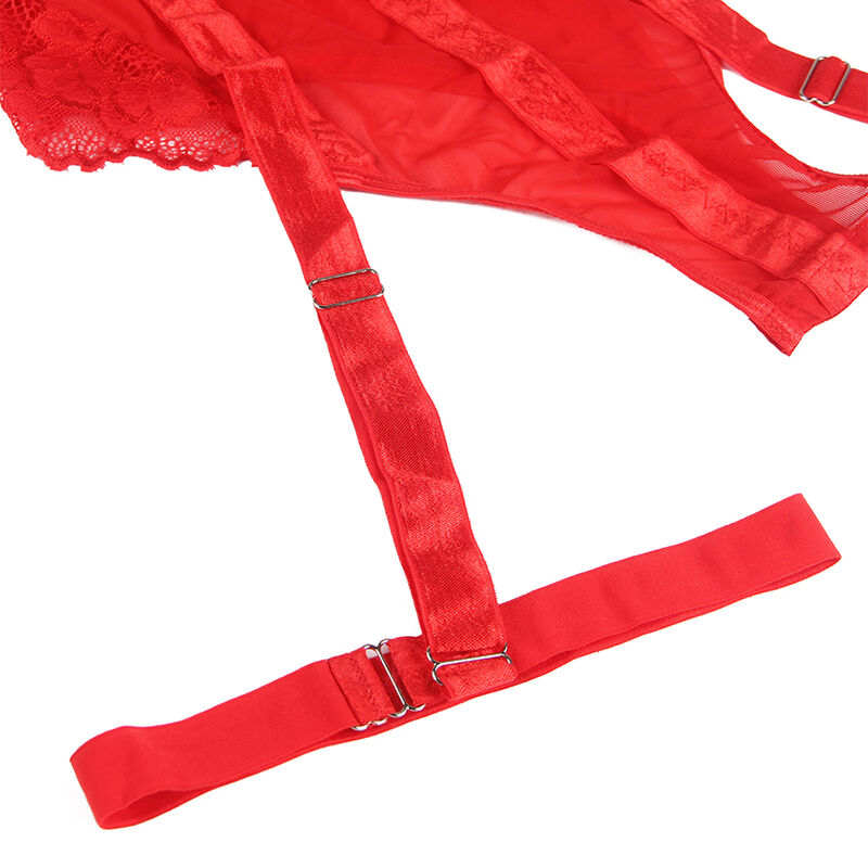 SUBBLIME - TEDDY CON LIGUERO DETAIL TIRAS PECHO ROJO S/M
