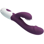 PRETTY LOVE - ANDRE RABBIT VIBRATOR &amp; G-POINT STIMULATOR PURPLE