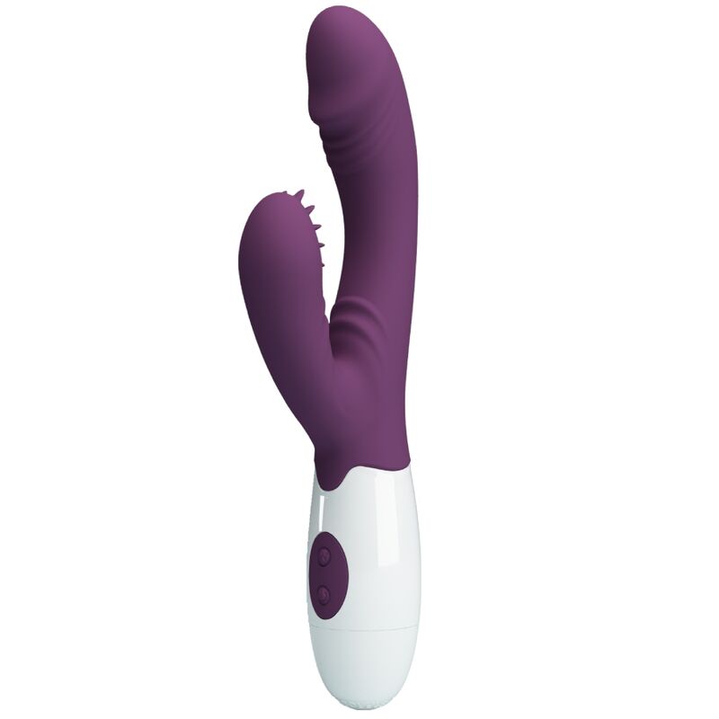 PRETTY LOVE - ANDRE RABBIT VIBRATOR &amp; G-POINT STIMULATOR PURPLE