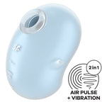 SATISFYER - CUTIE GHOST LAY-ON VIBRATOR LIGHT BLUE