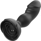 ARMONY - EXTREME A BLOOM ROSE VIBRATOR &amp; ANAL PLUG REMOTE CONTROL BLACK