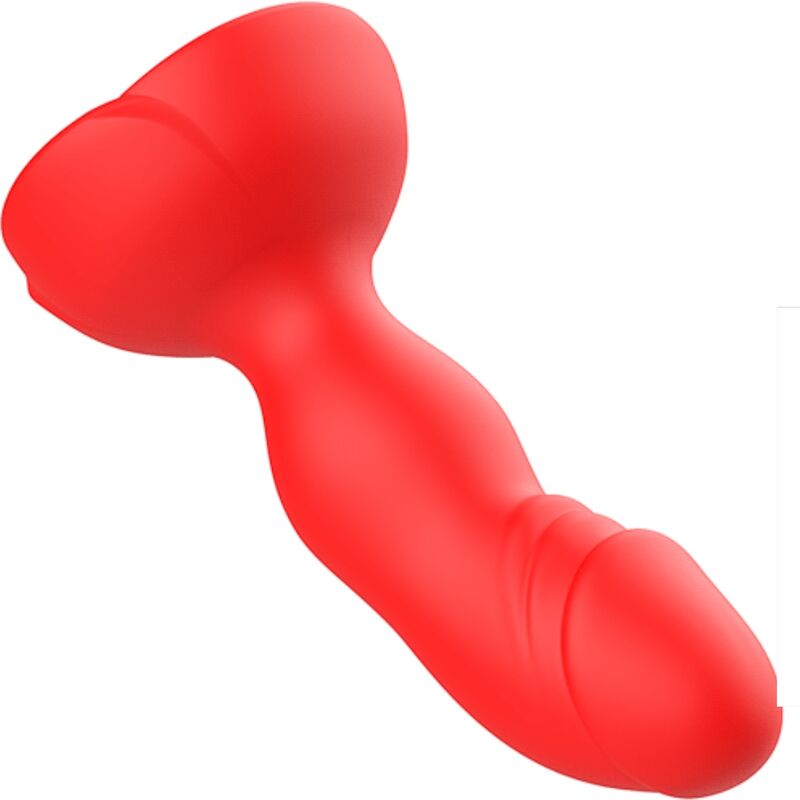 ARMONY - EXTREME A BLOOM ROSE VIBRATOR &amp; ANAL PLUG REMOTE CONTROL RED