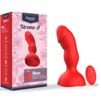 ARMONY - EXTREME A BLOOM ROSE VIBRATOR &amp; ANAL PLUG REMOTE CONTROL RED