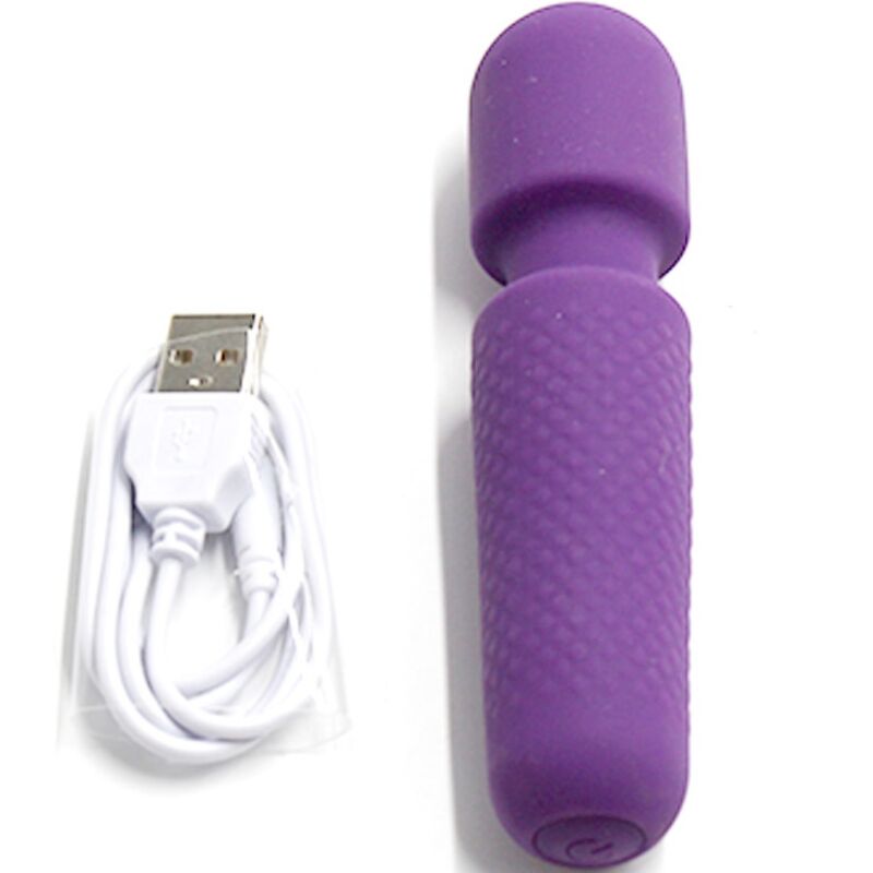 ARMONY - YOUR MAGIC MASSAGER &amp; VIBRATOR RECHARGEABLE 10 VIBRATIONS WAND DOTS PURPLE