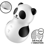 SATISFYER - POCKET PANDA STIMULATOR &amp; VIBRATOR BLACK AND WHITE