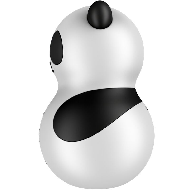 SATISFYER - POCKET PANDA STIMULATOR &amp; VIBRATOR BLACK AND WHITE