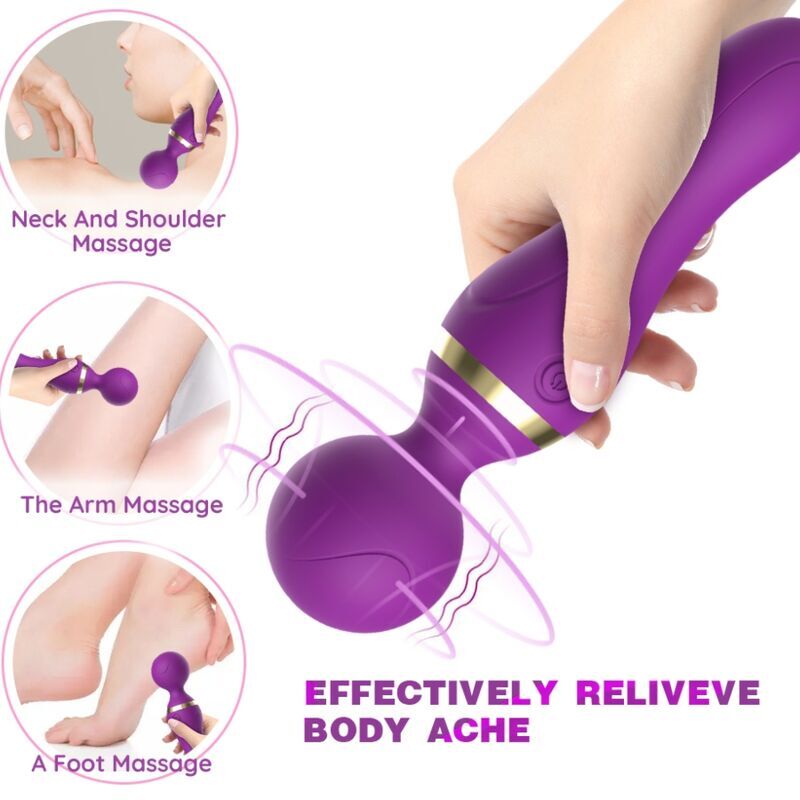 ARMONY - FREEZA MASSAGE &amp; VIBRATOR SUPER FLEXIBLE HEAD PURPLE