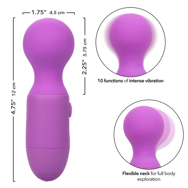 CALEXOTICS - FIRST TIME RECHARGEABLE MASSAGE 10 VIBRATIONS PURPLE