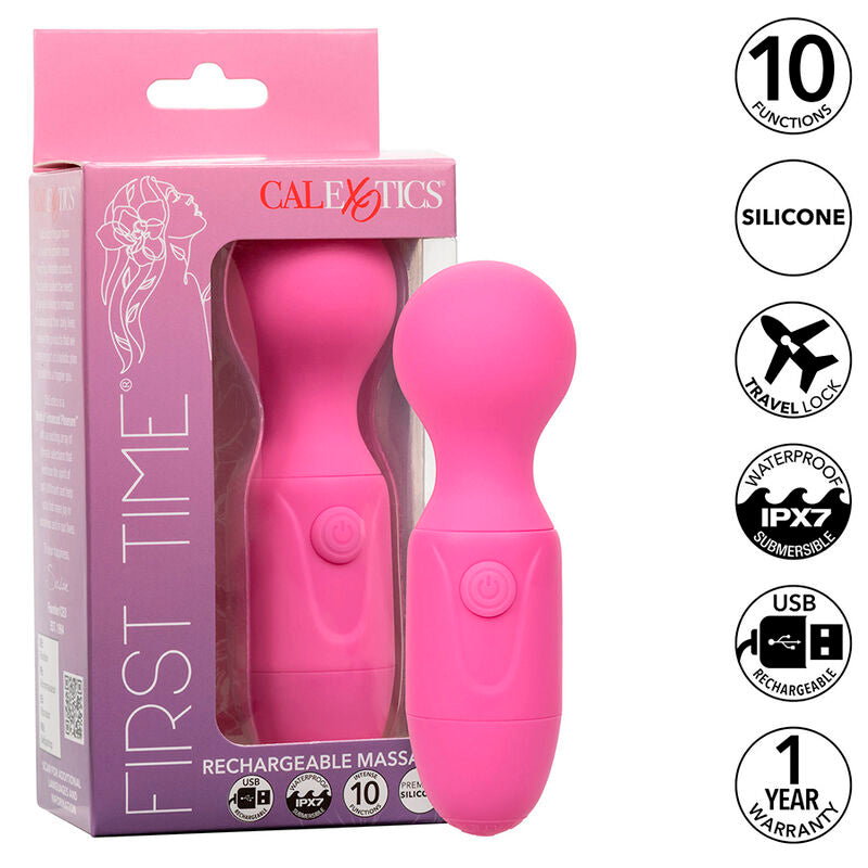 CALEXOTICS - FIRST TIME RECHARGEABLE MASSAGE 10 VIBRATION PINK