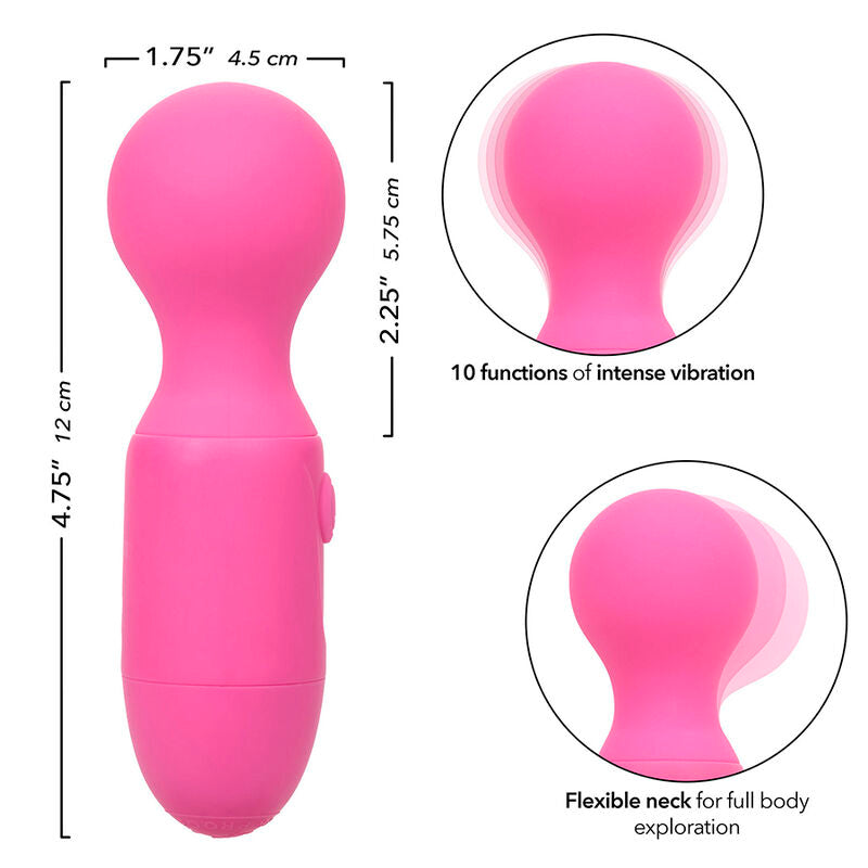 CALEXOTICS - FIRST TIME RECHARGEABLE MASSAGE 10 VIBRATION PINK