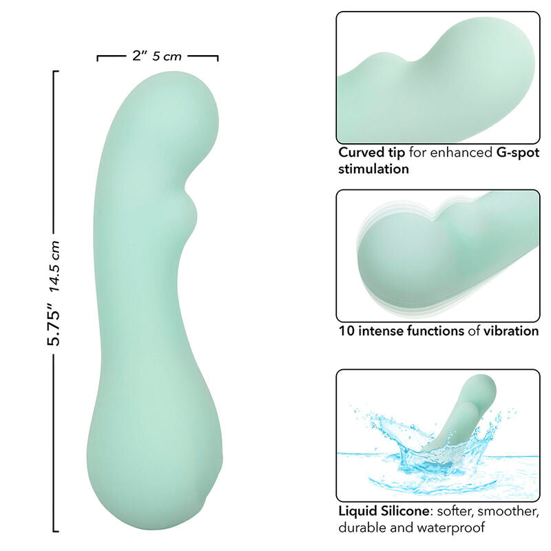 CALEXOTICS - PACIFICA BORA BORA ETIMULATOR G SPOT 10 VIBRATIONS AQUA