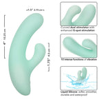 CALEXOTICS - PACIFICA FIJI VIBRATOR &amp; Estimulator G SPOT 10 VIBRATIONS AQUA