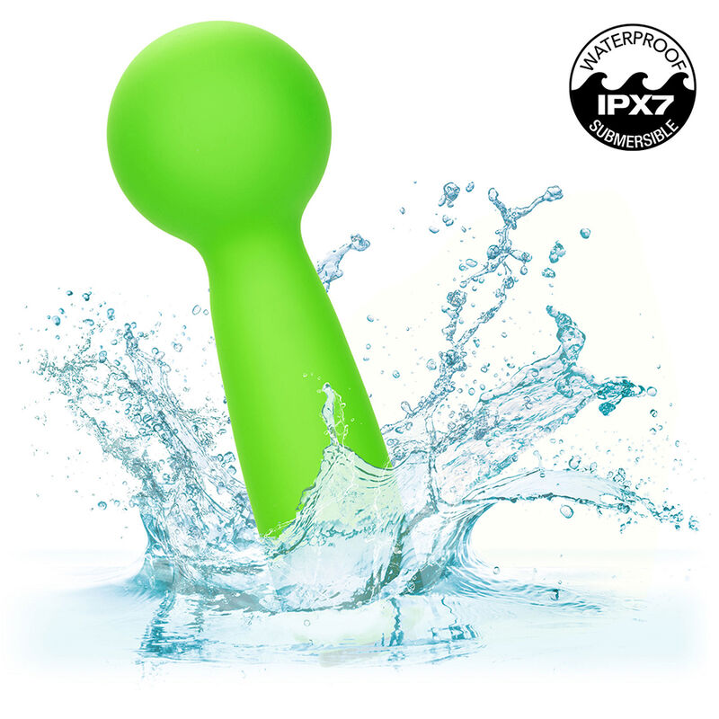 CALEXOTICS - NEON VIBES THE BUBBLY VIBE MINI MASSAGE 10 VIBRATIONS GREEN