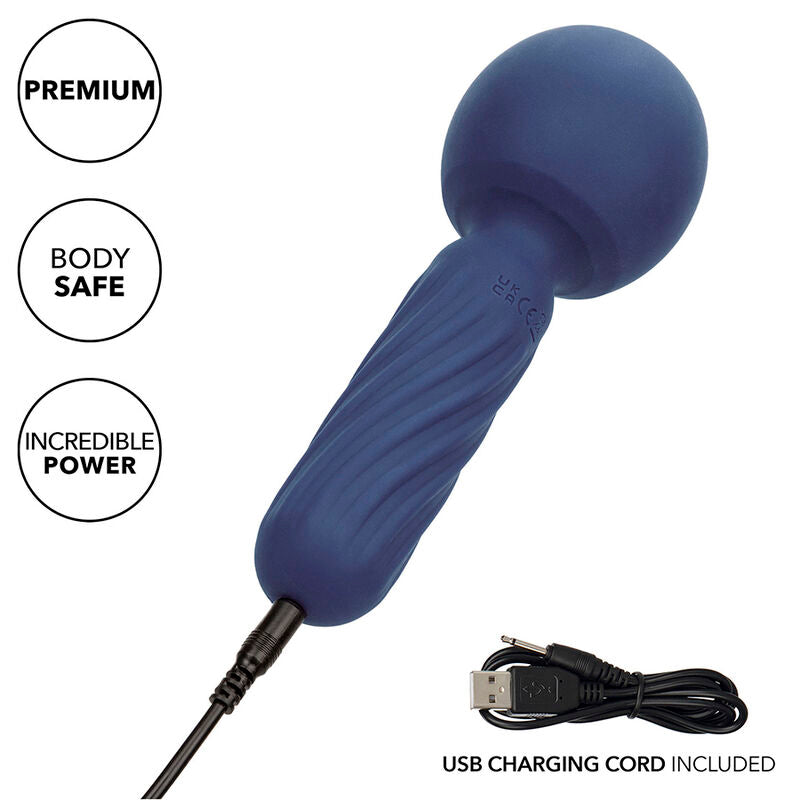 CALEXOTICS - CHARISMA SEDUCTION MASSAGE 12 FUNCTIONS 17.75 CM X 6.25 CM PURPLE