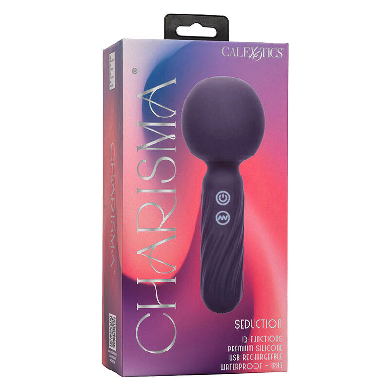CALEXOTICS - CHARISMA SEDUCTION MASSAGE 12 FUNCTIONS 17.75 CM X 6.25 CM PURPLE