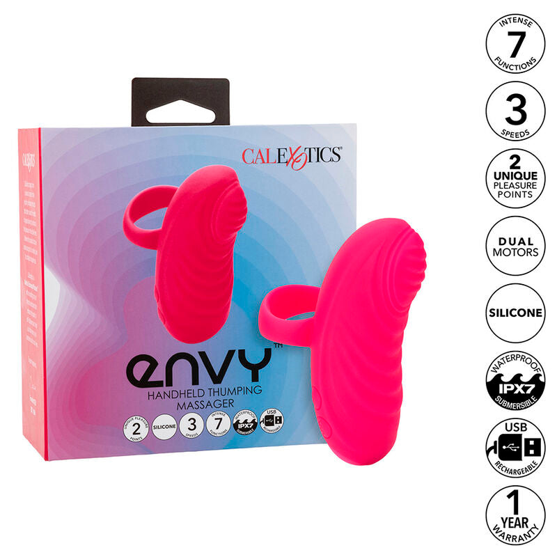 CALEXOTICS - ENVY HANDHELD ROLLING BALL MASSAGE 7 VIBRATION PINK