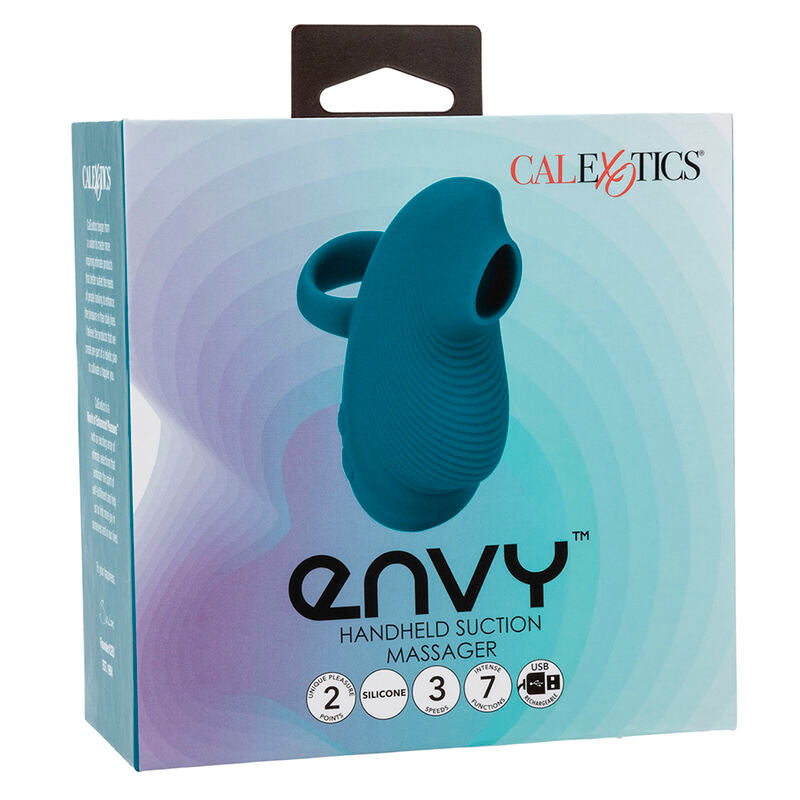 CALEXOTICS - ENVY HANDHELD ROLLING BALL MASSAGE 7 VIBRATIONS BLUE