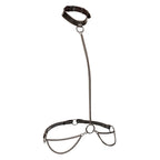 CALEXOTICS - EUPHORIA CHAIN ​​HALTER COLLAR &amp; LEASH PLUS SIZE