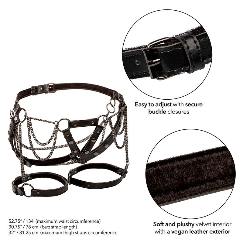 CALEXOTICS - EUPHORIA MULTICHAIN ​​THIGH HARNESS PREMIUM PLUS SIZE