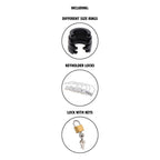 HIDDEN DESIRE - EXTREME CHASTITY COCK CAGE SILICONE SIZE S BLACK