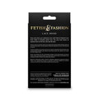 NS NOVELTIES - FETISH &amp; FASHION LACE HOOD BLACK