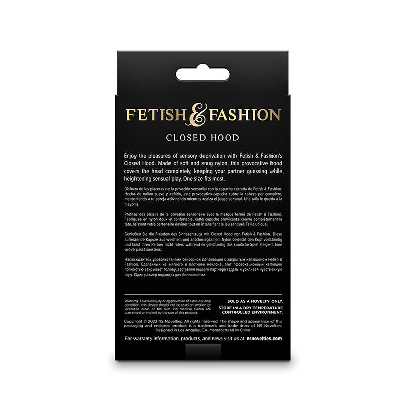NS NOVELTIES - FETISH &amp; FASHION CLOSED HOOD NYLON WHITE